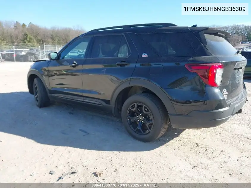 2022 Ford Explorer Timberline VIN: 1FMSK8JH6NGB36309 Lot: 41800778