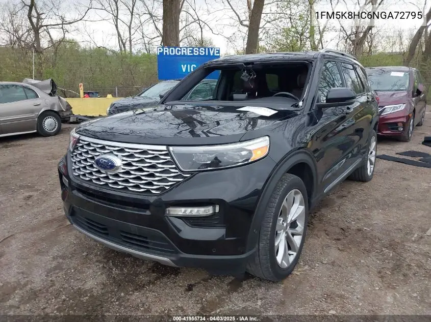 2022 Ford Explorer Platinum VIN: 1FM5K8HC6NGA72795 Lot: 41955734