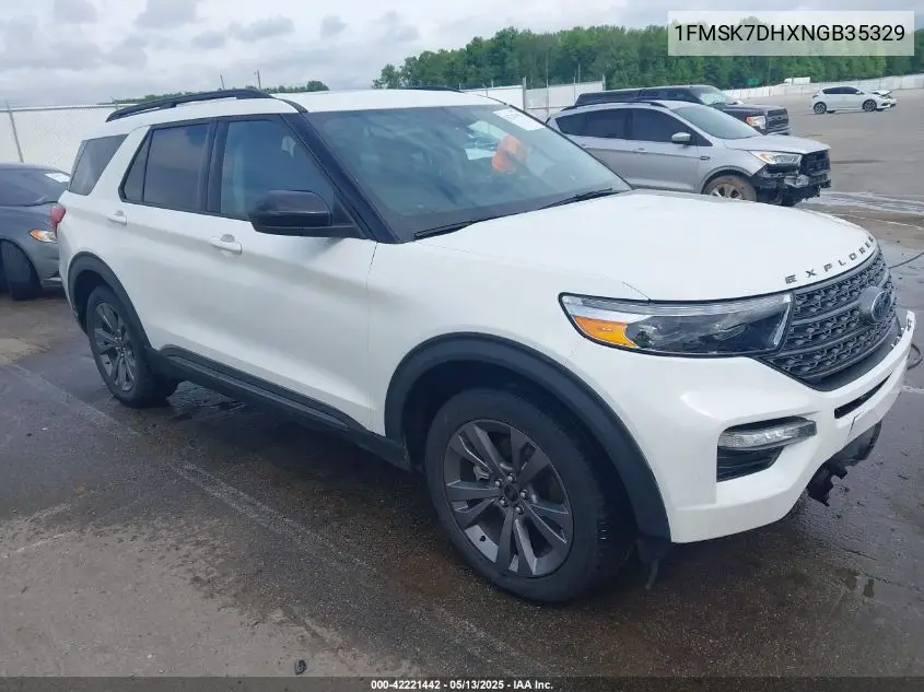 2022 Ford Explorer Xlt VIN: 1FMSK7DHXNGB35329 Lot: 42221442