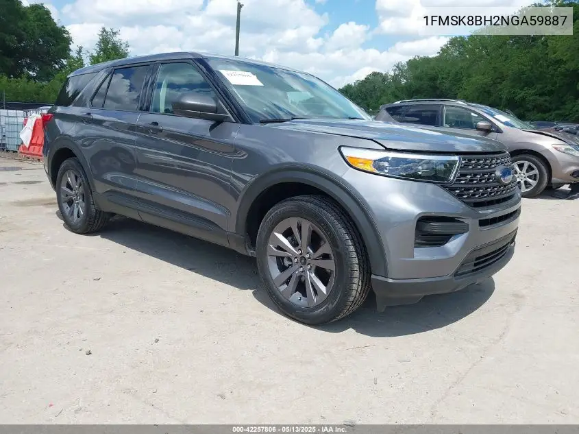 2022 Ford Explorer VIN: 1FMSK8BH2NGA59887 Lot: 42257806