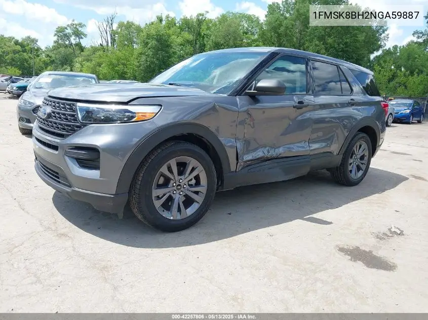 2022 Ford Explorer VIN: 1FMSK8BH2NGA59887 Lot: 42257806