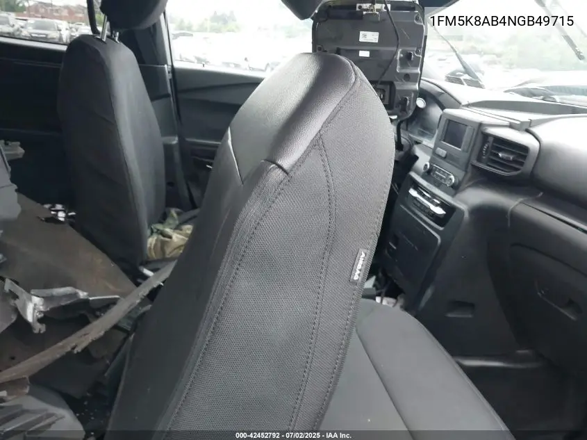 2022 Ford Police Interceptor VIN: 1FM5K8AB4NGB49715 Lot: 42452792