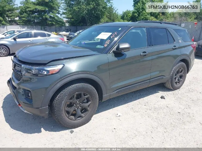 2022 Ford Explorer Timberline VIN: 1FMSK8JH2NGB66763 Lot: 42585502