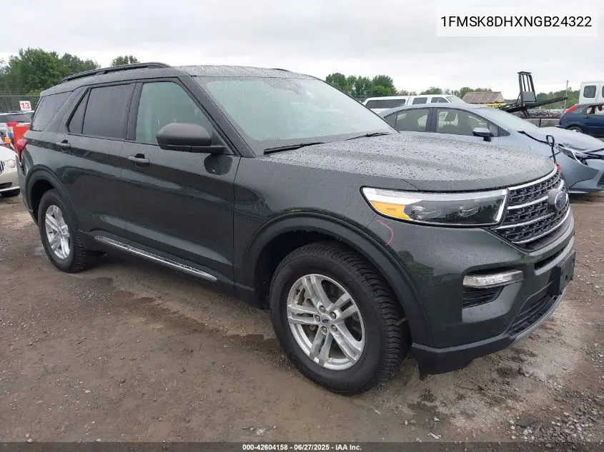 2022 Ford Explorer Xlt VIN: 1FMSK8DHXNGB24322 Lot: 42604158