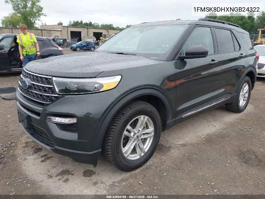 2022 Ford Explorer Xlt VIN: 1FMSK8DHXNGB24322 Lot: 42604158