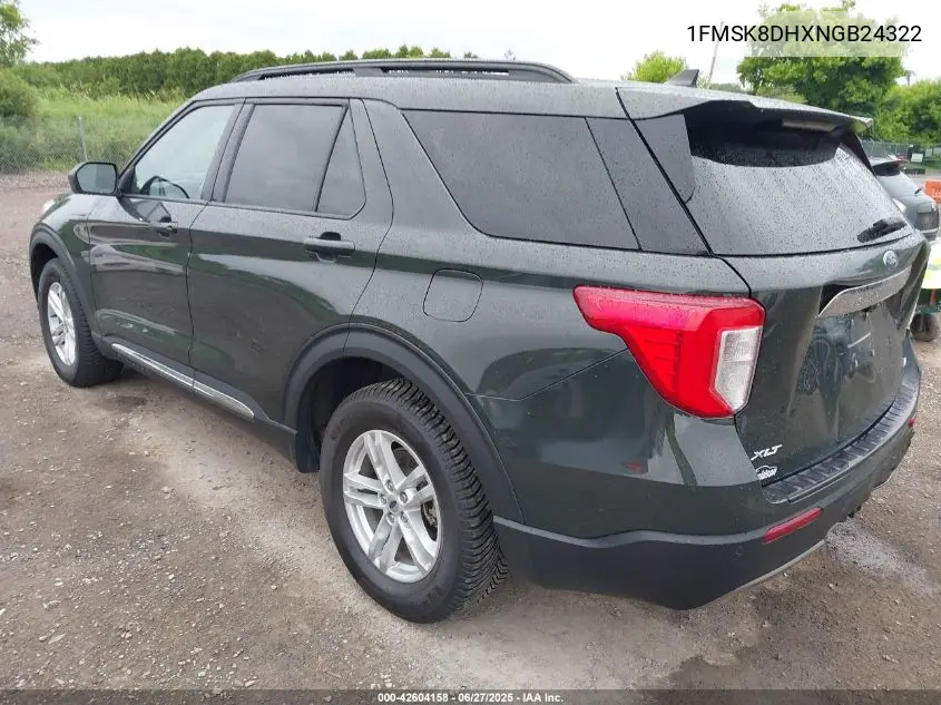 2022 Ford Explorer Xlt VIN: 1FMSK8DHXNGB24322 Lot: 42604158