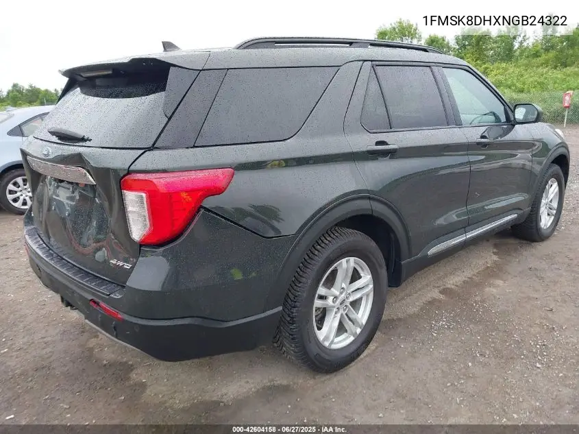2022 Ford Explorer Xlt VIN: 1FMSK8DHXNGB24322 Lot: 42604158