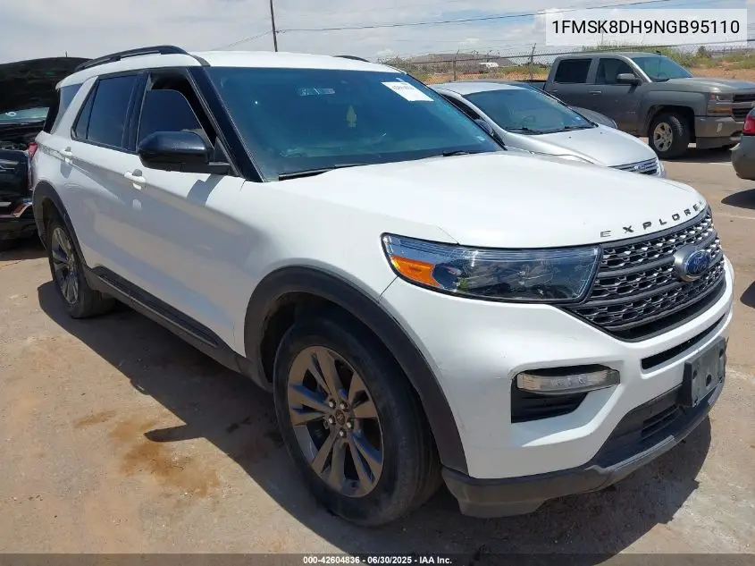 2022 Ford Explorer Xlt VIN: 1FMSK8DH9NGB95110 Lot: 42604836