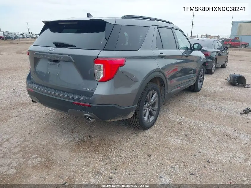 2022 Ford Explorer Xlt VIN: 1FMSK8DHXNGC38241 Lot: 42614329