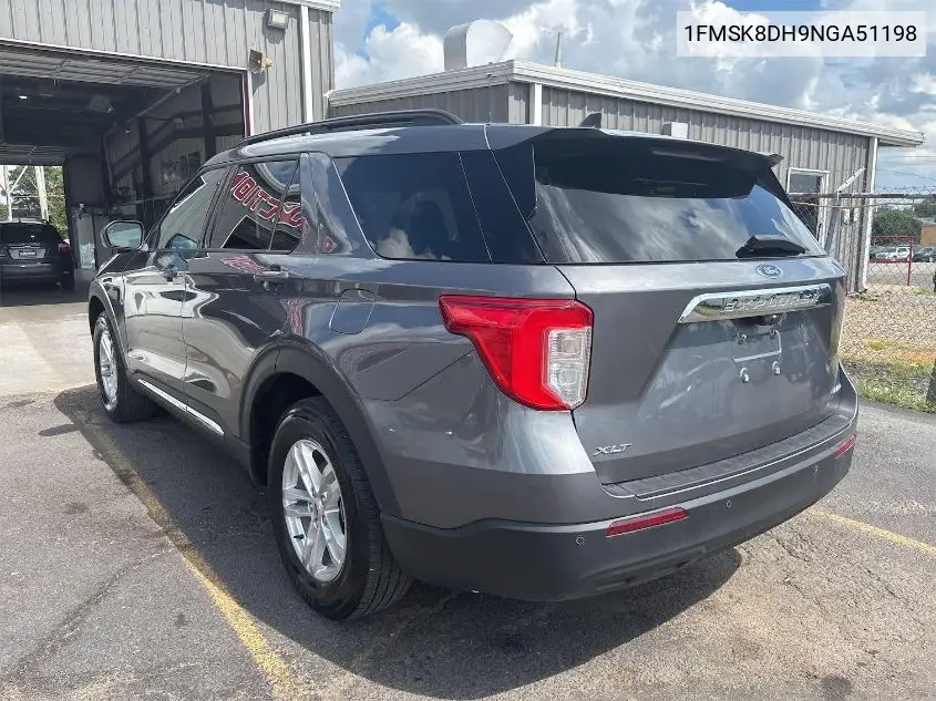 2022 Ford Explorer Xlt VIN: 1FMSK8DH9NGA51198 Lot: 42634919