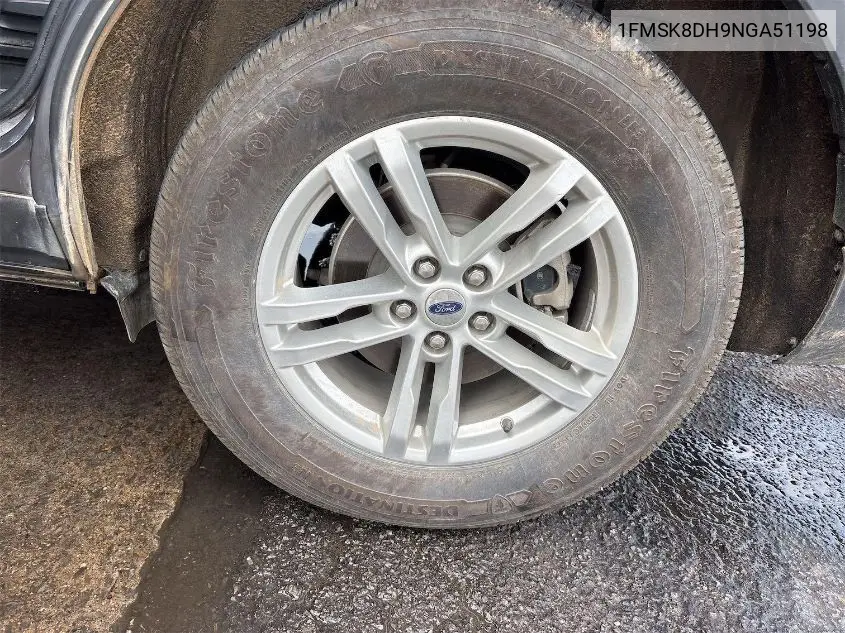 2022 Ford Explorer Xlt VIN: 1FMSK8DH9NGA51198 Lot: 42634919