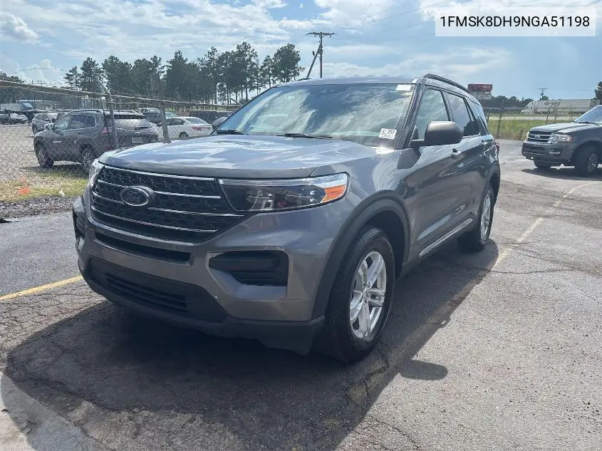 2022 Ford Explorer Xlt VIN: 1FMSK8DH9NGA51198 Lot: 42634919