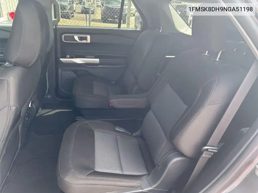 2022 Ford Explorer Xlt VIN: 1FMSK8DH9NGA51198 Lot: 42634919