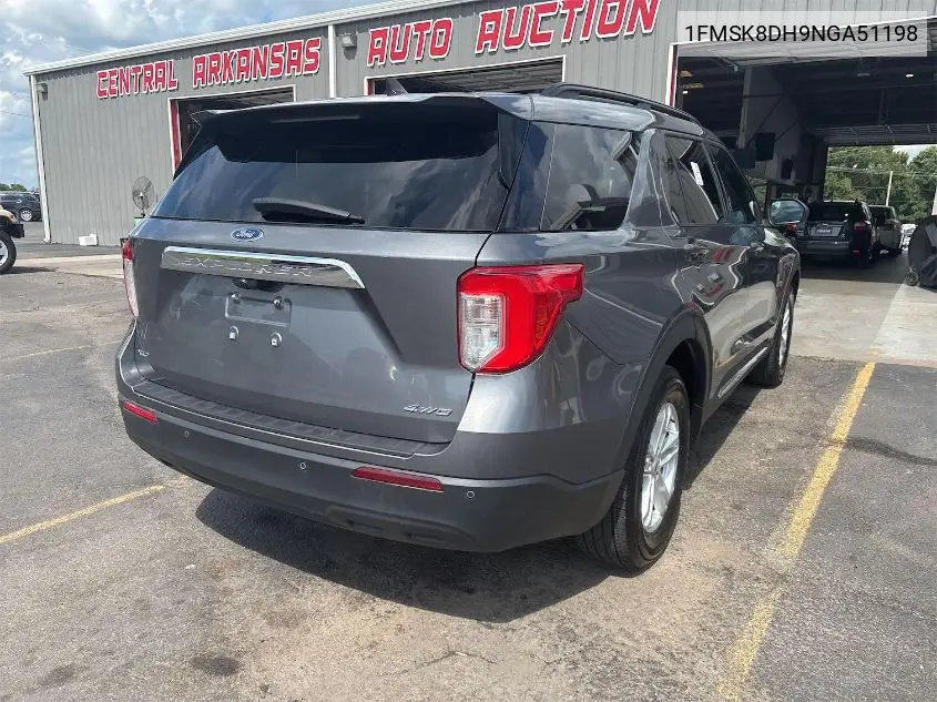 2022 Ford Explorer Xlt VIN: 1FMSK8DH9NGA51198 Lot: 42634919