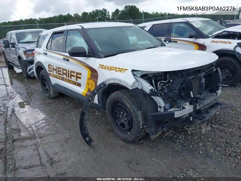 2023 Ford Police Interceptor VIN: 1FM5K8AB3PGA62276 Lot: 42456754