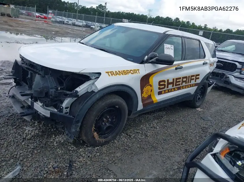 2023 Ford Police Interceptor VIN: 1FM5K8AB3PGA62276 Lot: 42456754