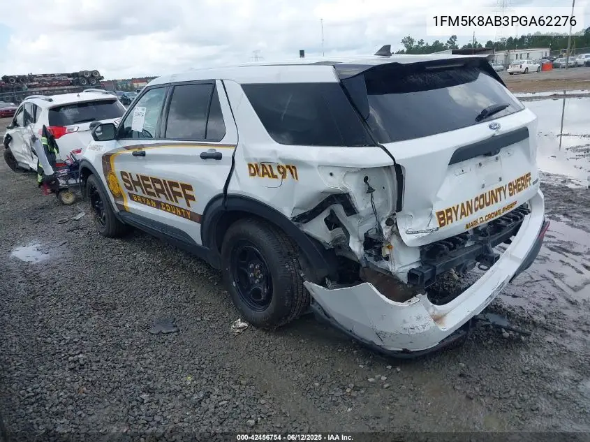 2023 Ford Police Interceptor VIN: 1FM5K8AB3PGA62276 Lot: 42456754