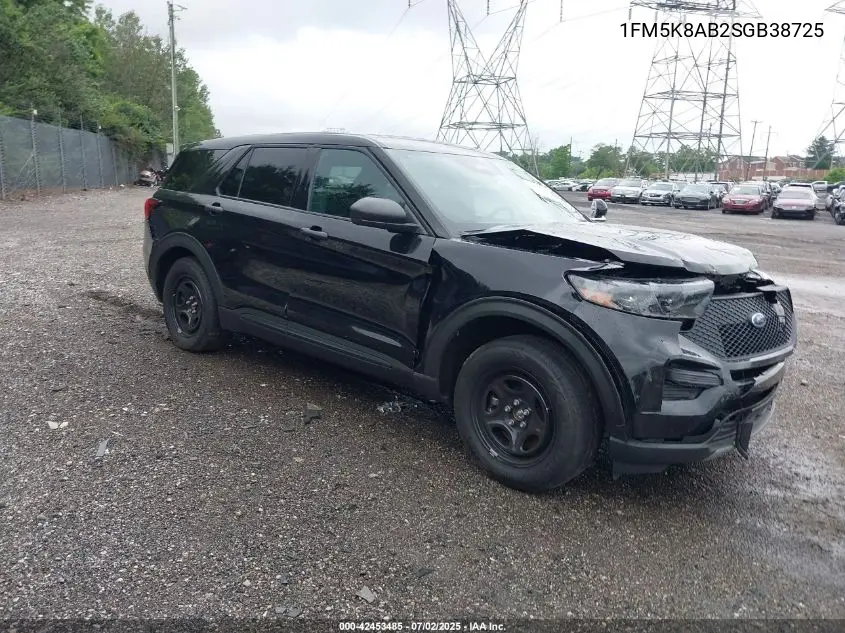2025 Ford Police Interceptor VIN: 1FM5K8AB2SGB38725 Lot: 42453485