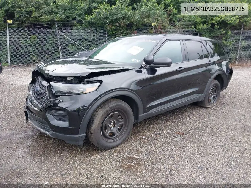 2025 Ford Police Interceptor VIN: 1FM5K8AB2SGB38725 Lot: 42453485