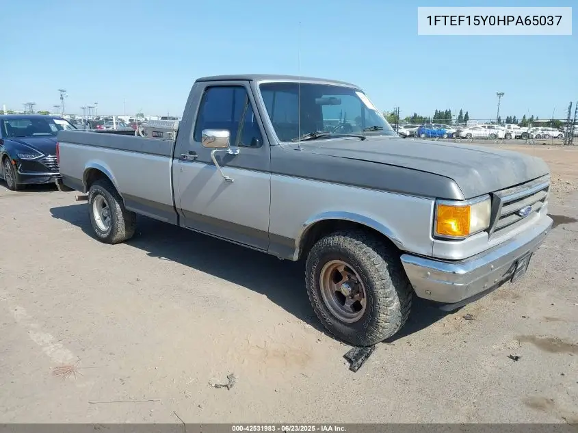 1987 Ford F150 VIN: 1FTEF15Y0HPA65037 Lot: 42531983