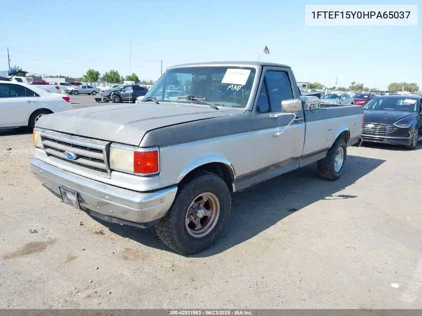 1987 Ford F150 VIN: 1FTEF15Y0HPA65037 Lot: 42531983