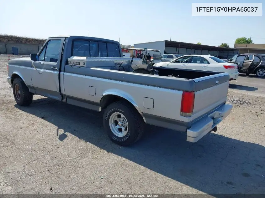 1987 Ford F150 VIN: 1FTEF15Y0HPA65037 Lot: 42531983