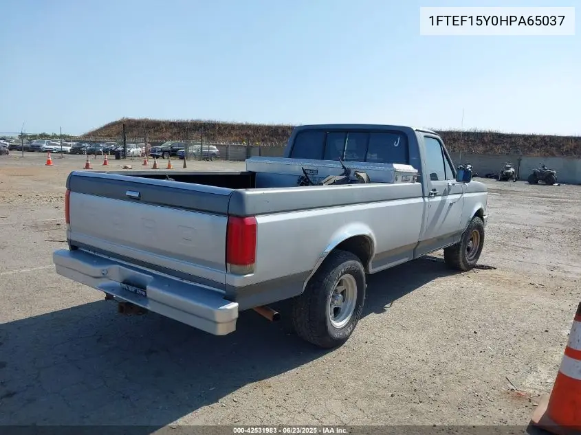 1987 Ford F150 VIN: 1FTEF15Y0HPA65037 Lot: 42531983