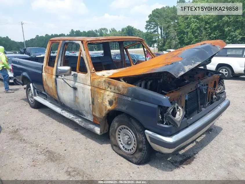 1987 Ford F150 VIN: 1FTEX15Y0HKA29858 Lot: 42596429