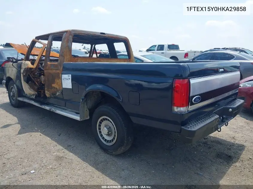 1987 Ford F150 VIN: 1FTEX15Y0HKA29858 Lot: 42596429