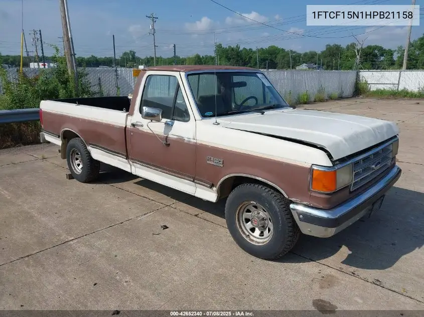 1987 Ford F150 VIN: 1FTCF15N1HPB21158 Lot: 42652340
