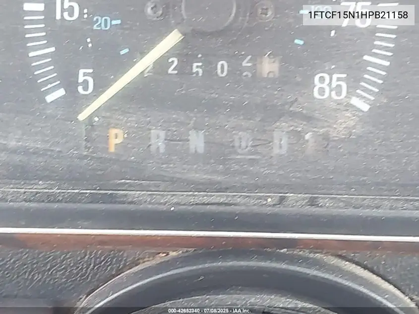 1987 Ford F150 VIN: 1FTCF15N1HPB21158 Lot: 42652340