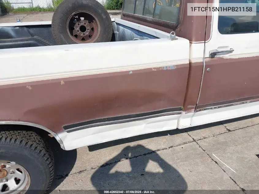 1987 Ford F150 VIN: 1FTCF15N1HPB21158 Lot: 42652340