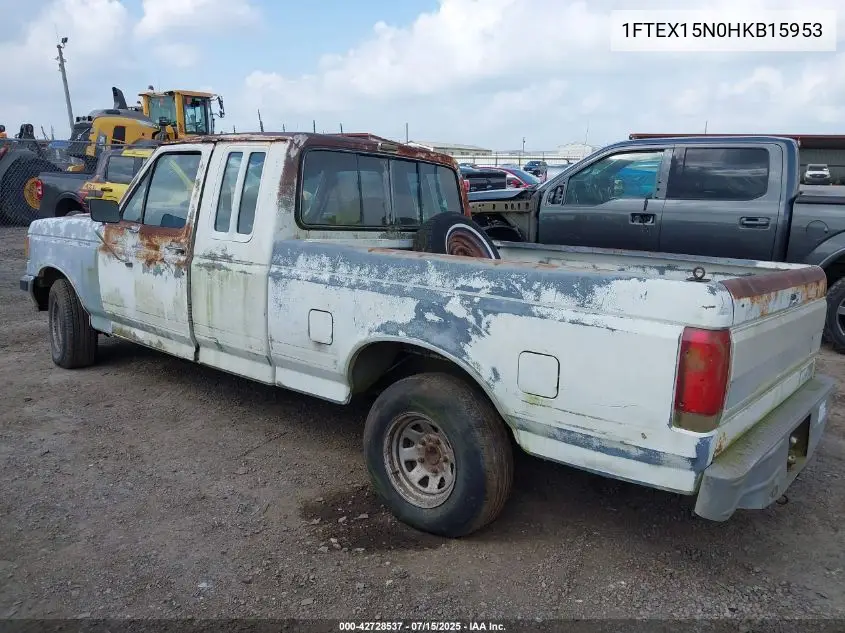1987 Ford F150 VIN: 1FTEX15N0HKB15953 Lot: 42728537