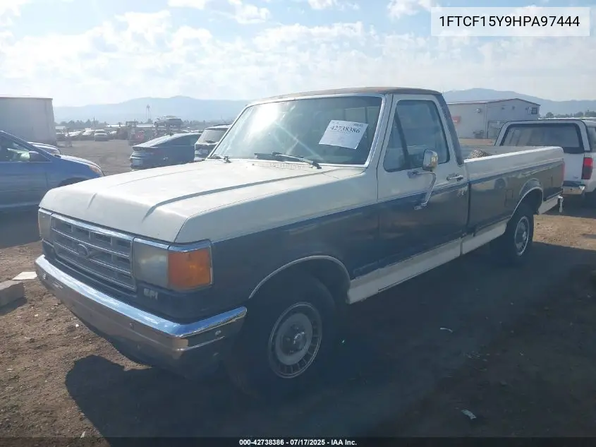 1987 Ford F150 VIN: 1FTCF15Y9HPA97444 Lot: 42738386