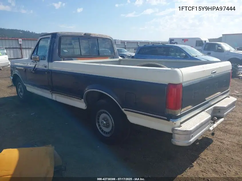 1987 Ford F150 VIN: 1FTCF15Y9HPA97444 Lot: 42738386