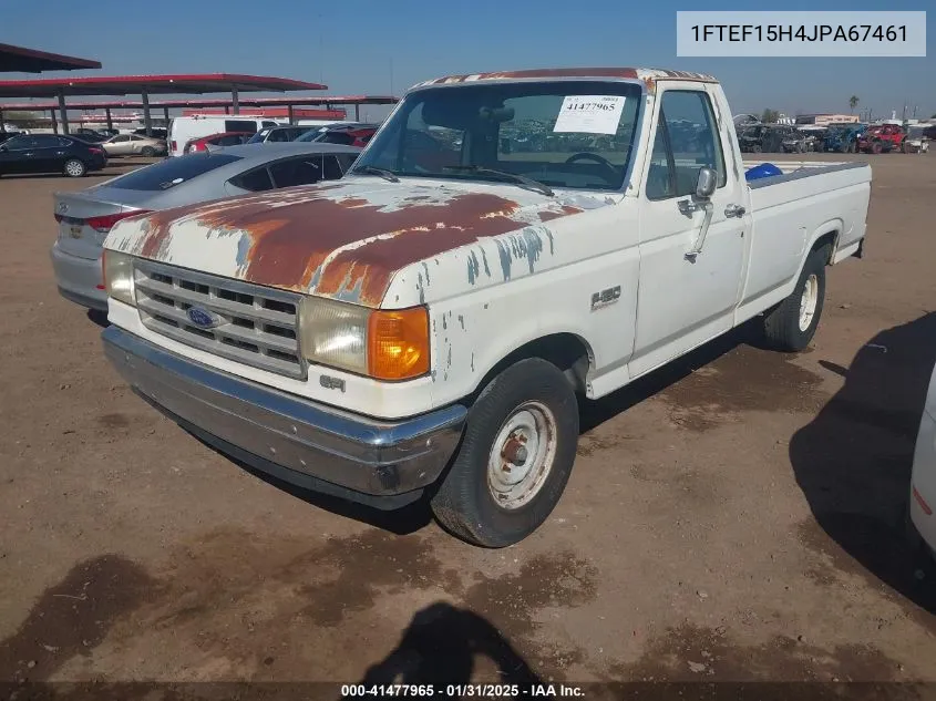 1988 Ford F150 VIN: 1FTEF15H4JPA67461 Lot: 41477965