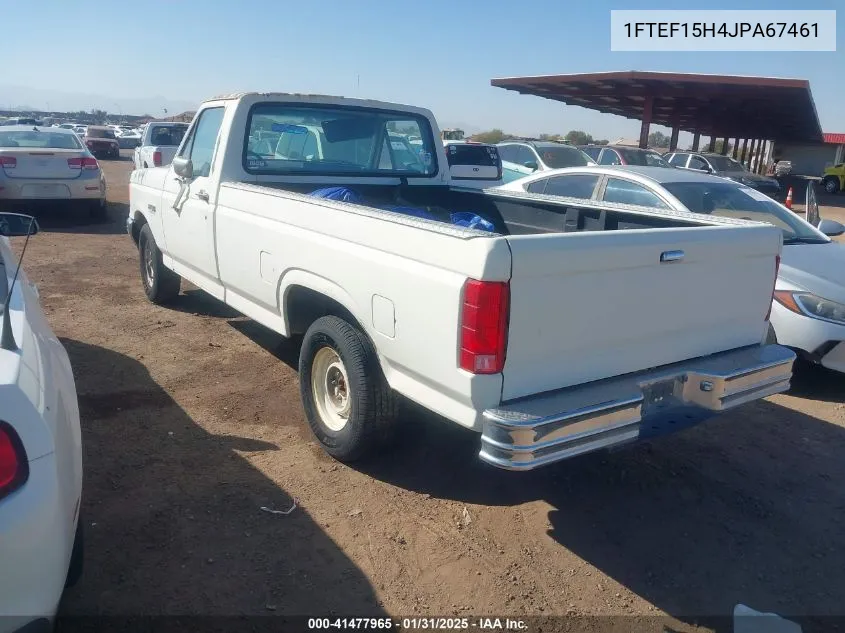 1988 Ford F150 VIN: 1FTEF15H4JPA67461 Lot: 41477965