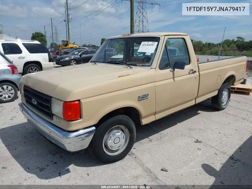 1988 Ford F150 VIN: 1FTDF15Y7JNA79417 Lot: 42144297