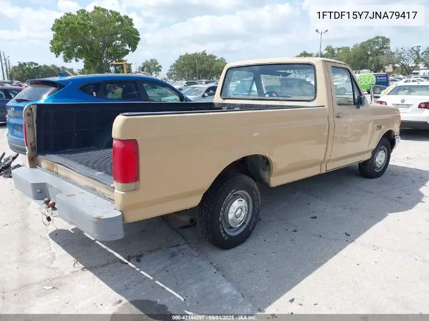 1988 Ford F150 VIN: 1FTDF15Y7JNA79417 Lot: 42144297