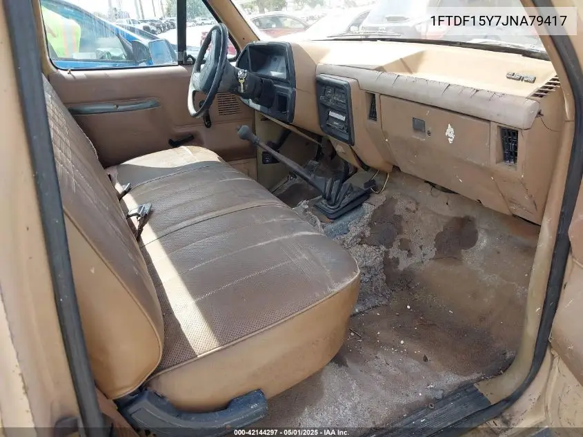 1988 Ford F150 VIN: 1FTDF15Y7JNA79417 Lot: 42144297