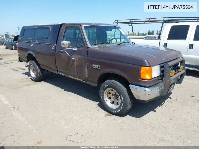 1988 Ford F150 VIN: 1FTEF14Y1JPA75504 Lot: 42473753