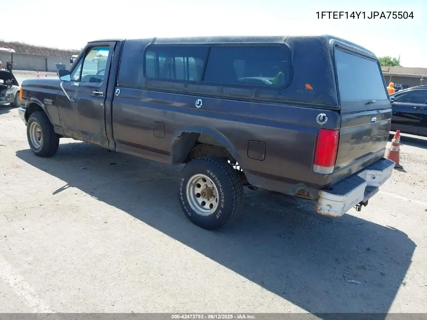 1988 Ford F150 VIN: 1FTEF14Y1JPA75504 Lot: 42473753
