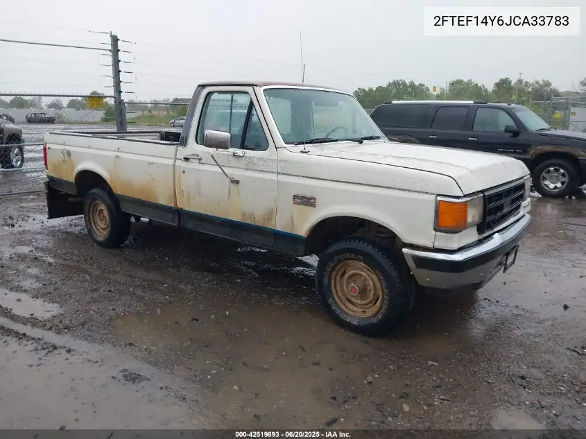 1988 Ford F150 VIN: 2FTEF14Y6JCA33783 Lot: 42519893