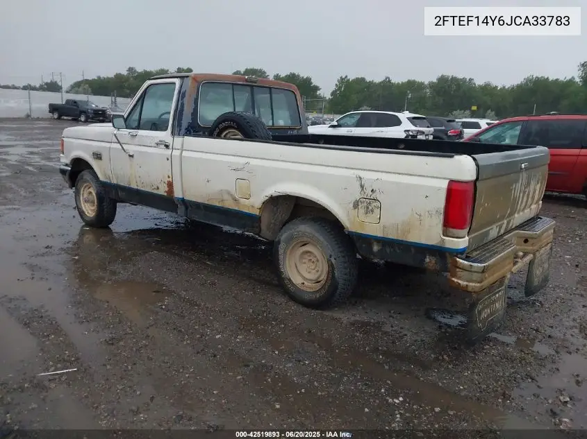 1988 Ford F150 VIN: 2FTEF14Y6JCA33783 Lot: 42519893