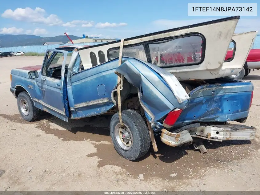 1988 Ford F150 VIN: 1FTEF14N8JPA73142 Lot: 42583700
