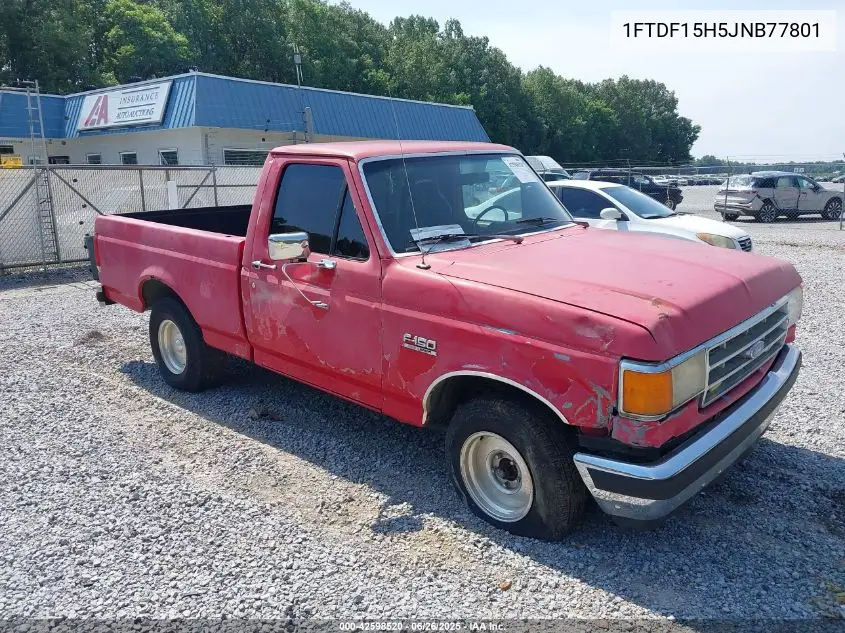1988 Ford F150 VIN: 1FTDF15H5JNB77801 Lot: 42598520