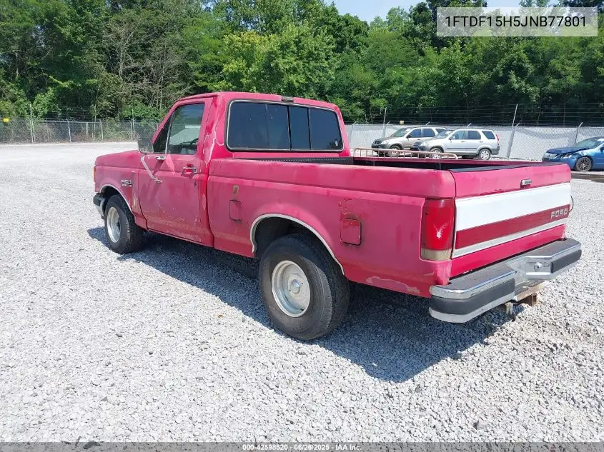 1988 Ford F150 VIN: 1FTDF15H5JNB77801 Lot: 42598520
