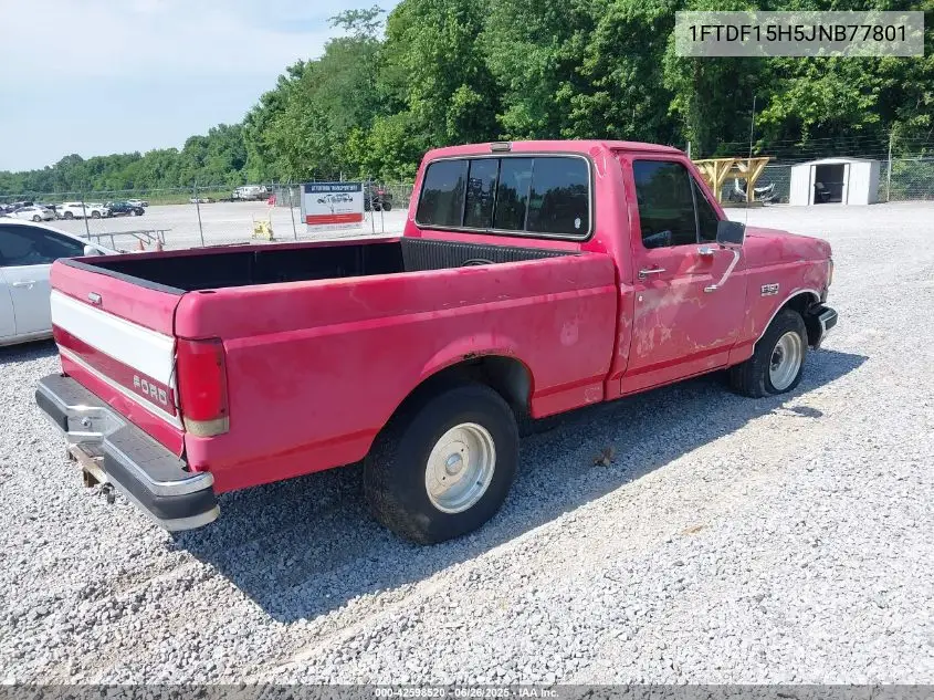 1988 Ford F150 VIN: 1FTDF15H5JNB77801 Lot: 42598520