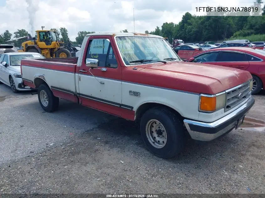 1988 Ford F150 VIN: 1FTDF15N3JNA78819 Lot: 42744670