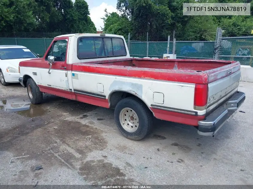 1988 Ford F150 VIN: 1FTDF15N3JNA78819 Lot: 42744670